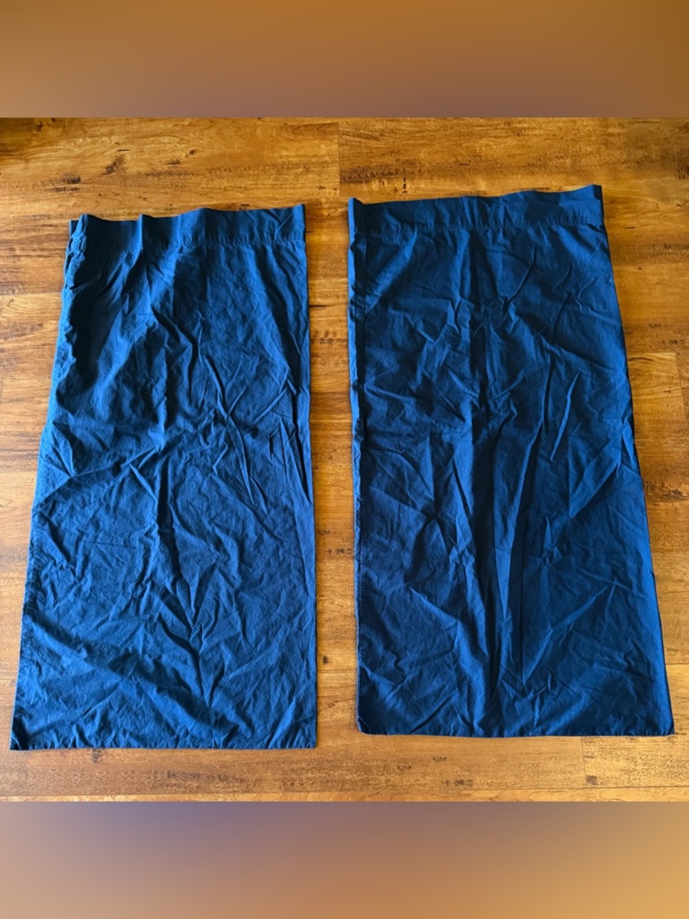 Lauren Ralph Lauren Navy King Pillowcase Set 2 100% Cotton Solid Blue